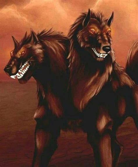 two headed monster mythology|Orthrus